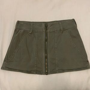 Army Green Free People Skirt